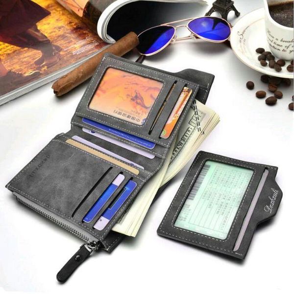 

men leather short wallets male clutch wallet men's multi-function money bag with removable card zipper coin purse1, Red;black