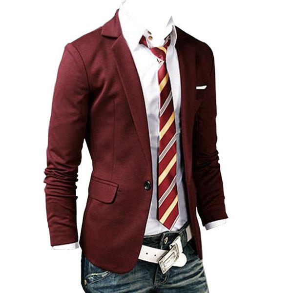 

new плюс размер костюма мужчин пиджаки формальное мужчины slim fit one button костюм blazer бизнес пиджаки, White;black
