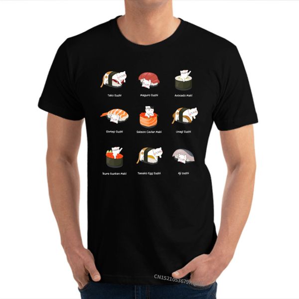 

cute sushi cat funny japanese anime hip hop youth casual geek 100% cotton funny drop shipping hoodie designers t shirts sweatshirt