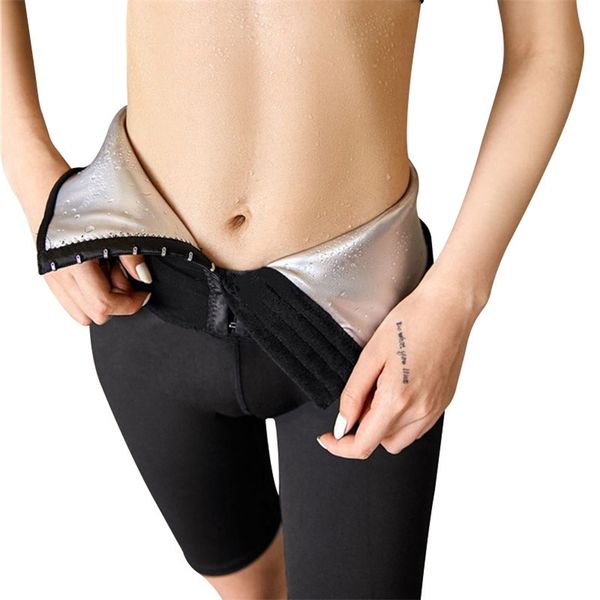 Vita Trainers Sudore Sauna Pantaloni Body Shaper Pantaloni dimagranti Donna Vita Trainer Tummy Hot Thermo Sudore Leggings Allenamento fitness 201222