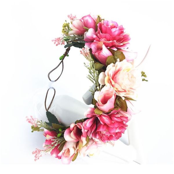 

women flower crown floral headband head band festival garlands women girls hair accessories bride wedding flowe qylcvc