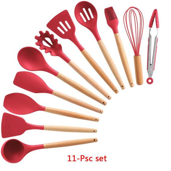 

silicone kitchenware cooking utensils set heat resistant kitchen non stick cooking utensils baking tools silicone kitchenware wmtvzi