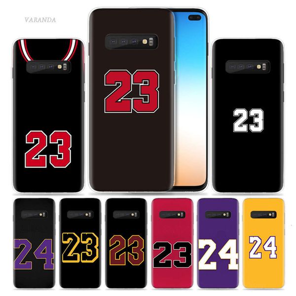 

qasamsung galaxy s10 s20 ultra 5g s10e s8 s9 plus s7 note 8 9 10 lite case, basketball number 23 24lk