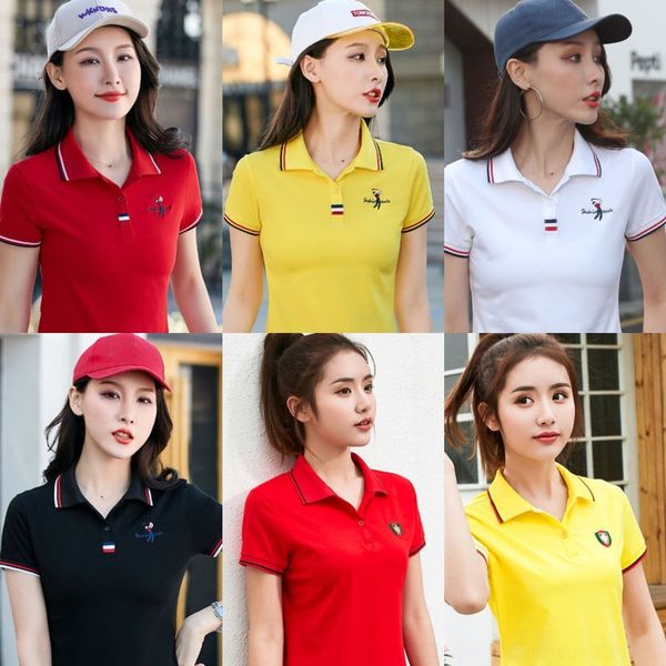 

fazqf golf short sleeve baseball baseball korean t-shirt women's cotton and large polo shirt women's stripe t-shirt wrfxh, White