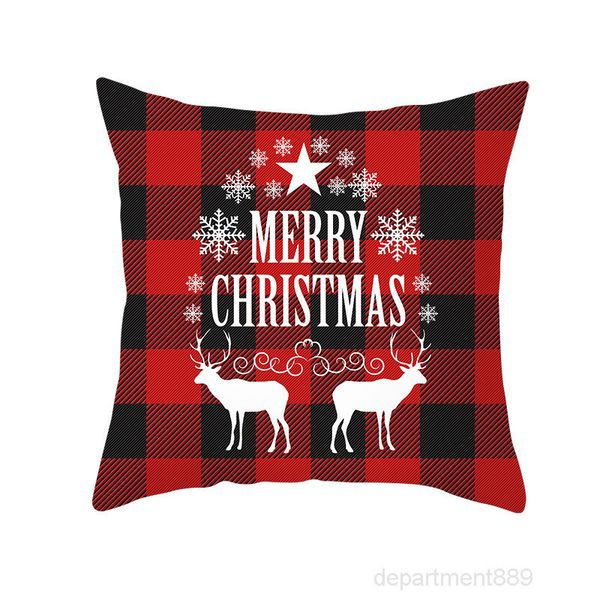 

christmas snowflake pillowcase new year decor santa cushion covers home sofa case xmas pillow cover party supplies owb1218