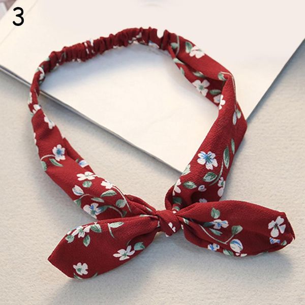 

summer women cute rabbit ears headband denim cloth star striped bowknot hair band elastic turban girls hairband hair accessories q sqcqce
