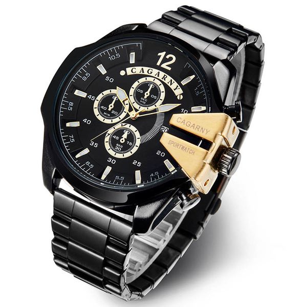 

gold man watch sport watches brand luxury male wristwatch golden quartz montre homme relojes hombre clock men