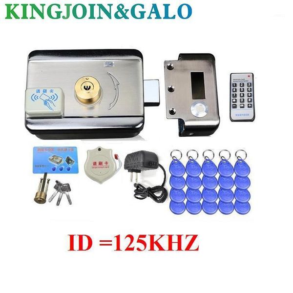 

fingerprint access control 15pc tags door & gate lock system electronic integrated rfid rim w/ 1000 users reader for intercom1