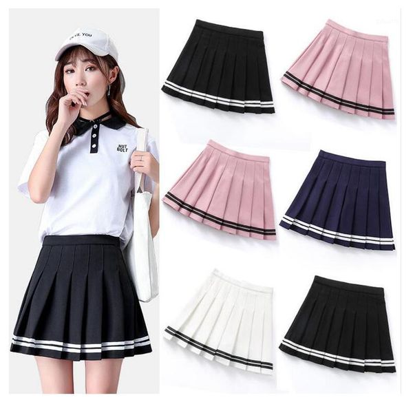 

2020 skirt women high waist pleated skirts a line cool mini skirts bb1631, Black
