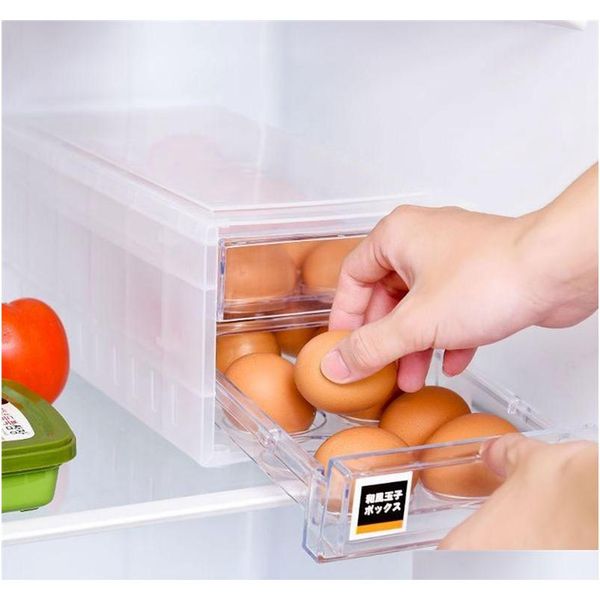 

24 grid double layer egg storage box egg food container organize drawer eggs crisper kitchen products refrigerat qylrrs bwkf