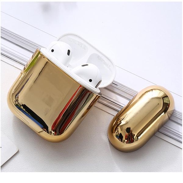 

pc earphone case for airpods 2 air pods transparent color hard pc cases for airpods pro protective cover wireless earph qylrok