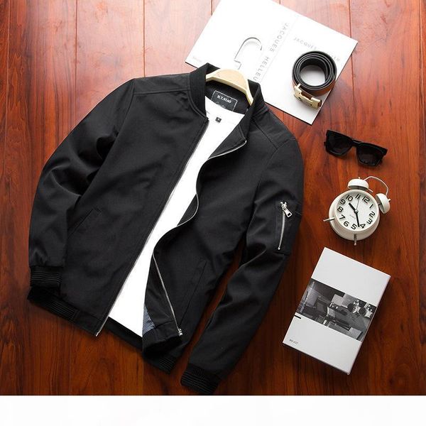 

mens jacket bomber jacket vintage men european style plus size casual fashion style with 5 colors asian size, Black;brown