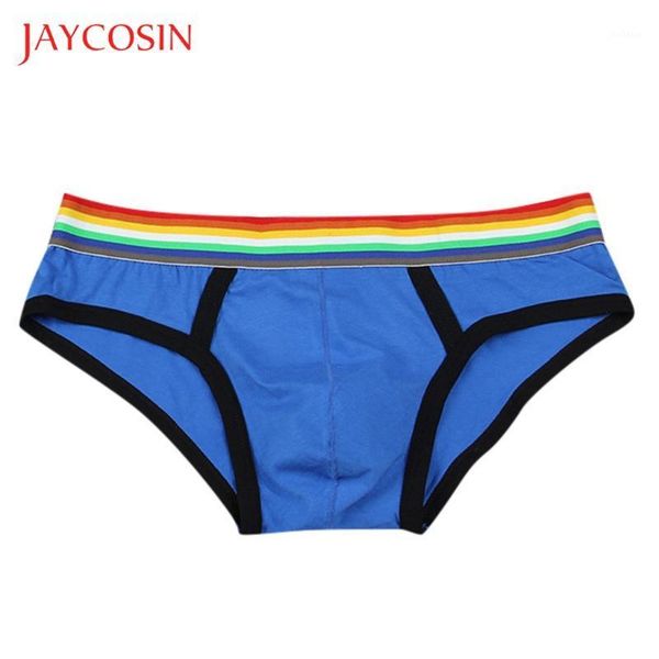 

jaycosin summer 2020 new sports men's fashion color cotton comfortable 95% cotton underwear 07121, Black;white