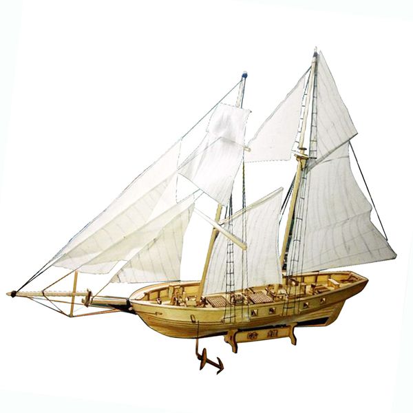 

ship kit 1/130 model scale harvey wooden sailboat puzzle gift for kids adult