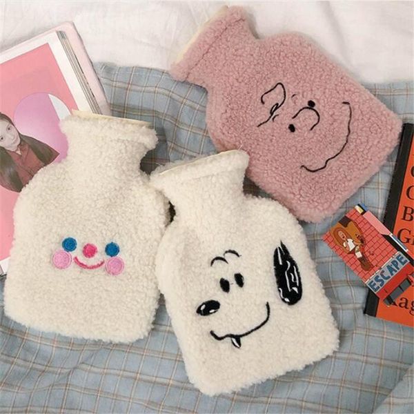 

1pc cute stress pain relief therapy cloud water bottle bag lambswool cozy cover winter warm heat reusable hand warmer ins bbyvdt
