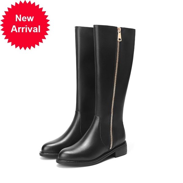 

2021 new women knee high-quality black boots heels woman shoes long size 34-43 e7zp