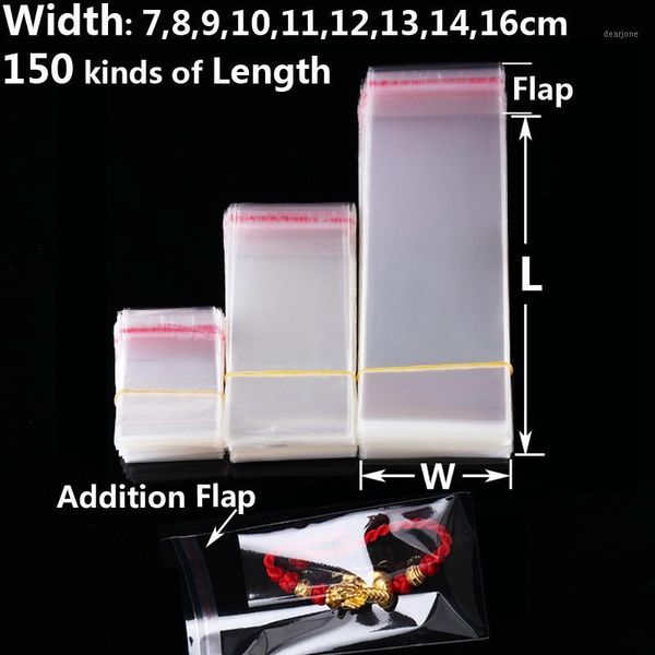 

transparent self adhesive seal opp plastic bag party bags for candy cookies gift packaging bag clear cellophane small baggie1