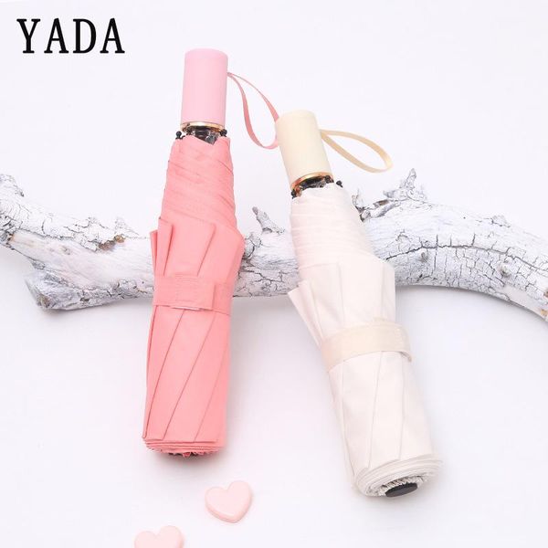 

яда new ultralight solid color складного зонтик для женщин ув непромокаемой защита зонтик дождь вс jelly ручка зонтик yd094 jlldzn