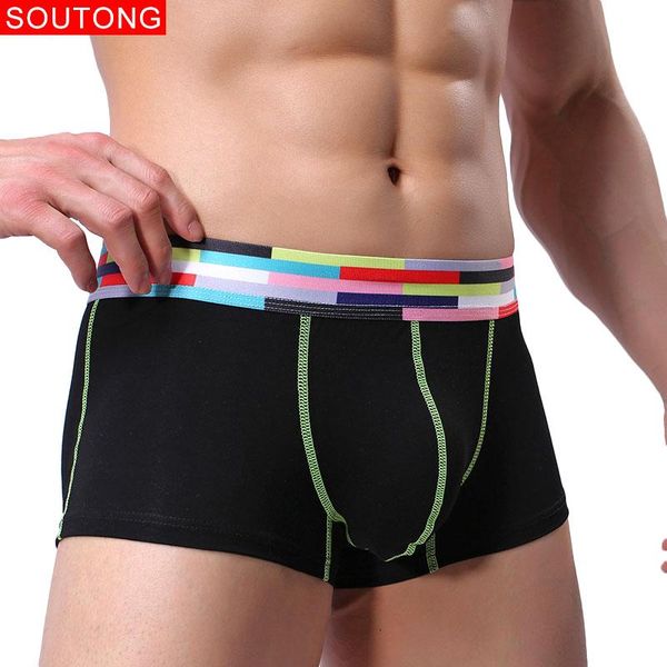 

underpants soutong men boxer shorts calzoncillos hombre marca cuecas masculina mens boxers cotton xxl for comfortable, Black;white