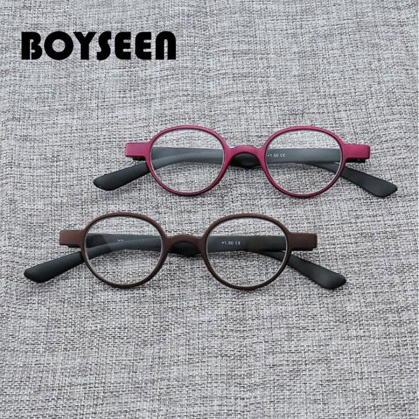 

sunglasses boyseen portable reading glasses fashion round ultra light comfortable retro for men and women fatigue prevention 202181, White;black