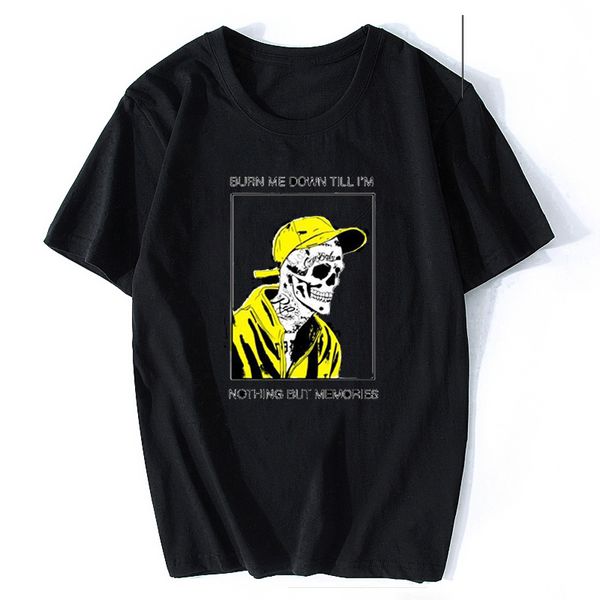 

sport new rapper lil peep t shirt rap hiphop lil peep men cool t-shirt graphic print tee hip hop camisetas hombre