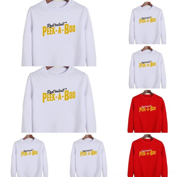 

ykgf6 redvelvet perfect velvet peripheral peek-a-boo same crew album sweater sweater neck album albumfor men and women 8vcdf, Black