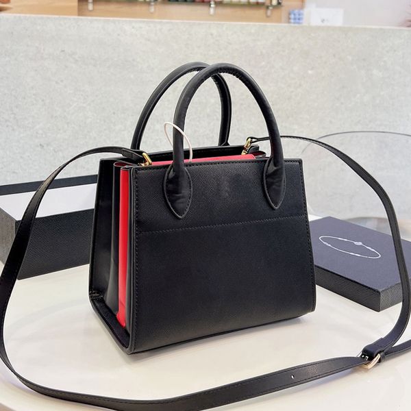 

new high qulity designer bag classic womens handbags ladies composite tote genuine leather clutch shoulder bags female purse 008, Red;black