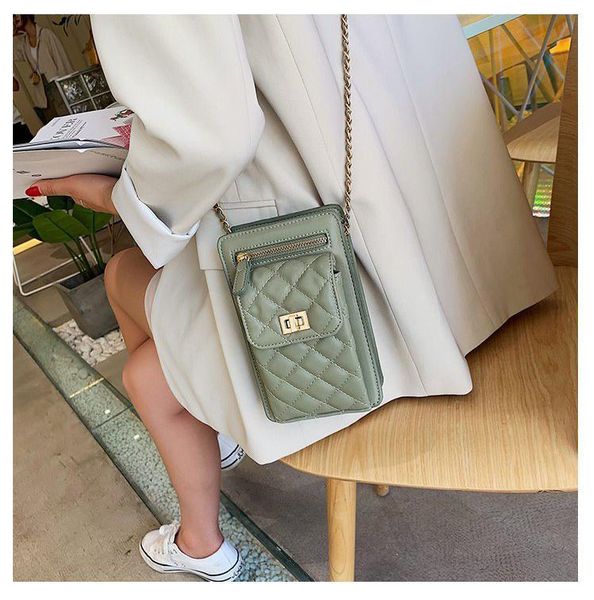 

luxury mini shoulder square purse bag zipper crossbody bag 2020 designer quality pu leather chain women's handbags new