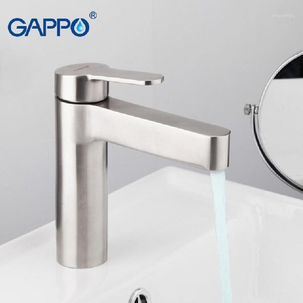 

gappo basin faucet waterfall faucet deck mount stainless steel basin mixer handle taps bathroom sink g1099-301