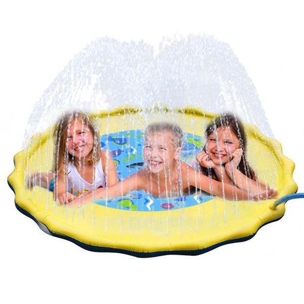 

pvc inflatable water spray toy for children sprinkler spray play mat lawn play mat outdoor swimming beach wmtcth otsweet