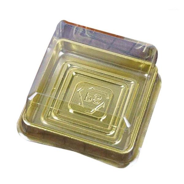 

gift wrap square moon cake trays mooncake packaging box container holder with covers plastic boxes 50 pc1