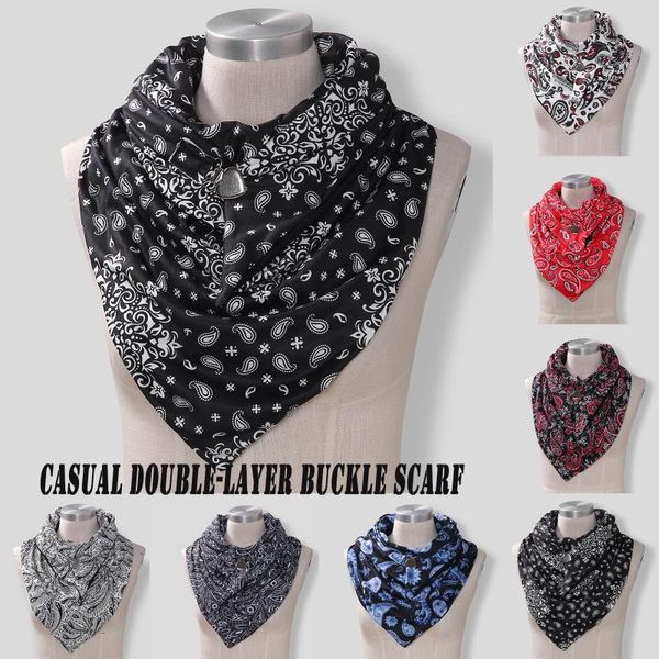 

woman warm windproof scarves cashew flowers prints double-layer buckle scarf autumn winter colorful scarf echarpe femme hiver, Blue;gray