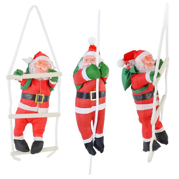 

santa claus hanging doll tree pendant ornaments christmas decorations for home noel natal navidad new year kids gift