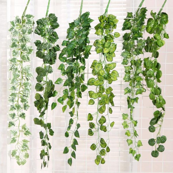 

decorative flowers & wreaths 180pcs leaf 1 piece 90cm green ivy artificial hanging plants vines leaves for home garden party wedding bar wal