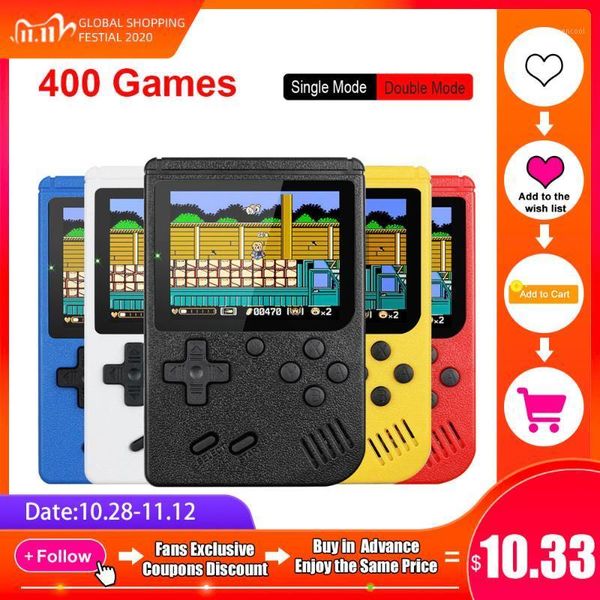 

portable game players retro mini handheld tv 8-bit 2.8 inch color lcd built-in 400 player gift for child1