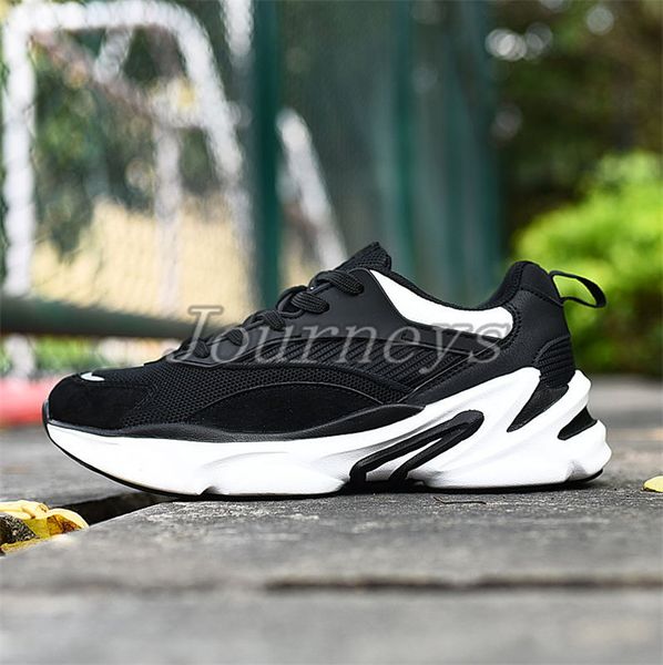 

treeperi fashion chunky reflective sneakers black white men trainers running shoes us 8 eur 39 for women