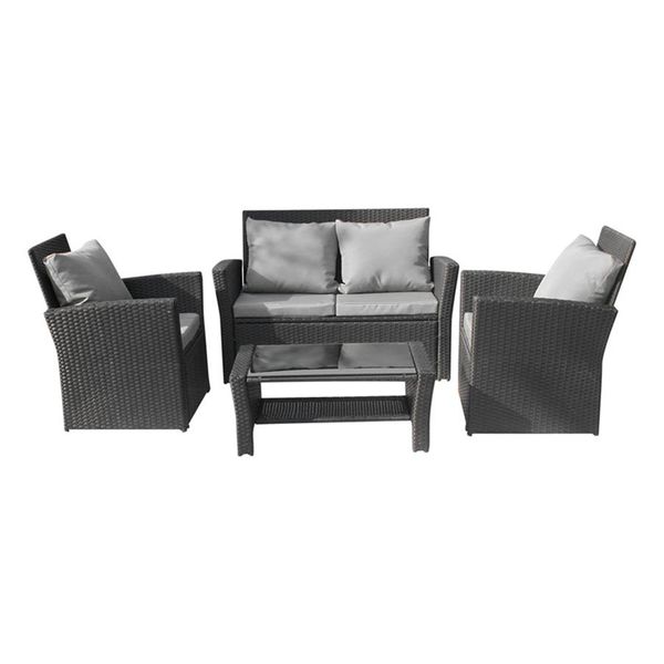

patio furniture outdoor 4pcs wicker rattan sofa a36