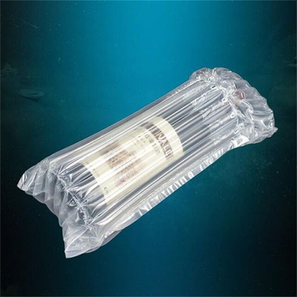 

bag air dunnage pe air filled bag protective wine bottle wrap inflatable air cushion column wrap bags with a pump