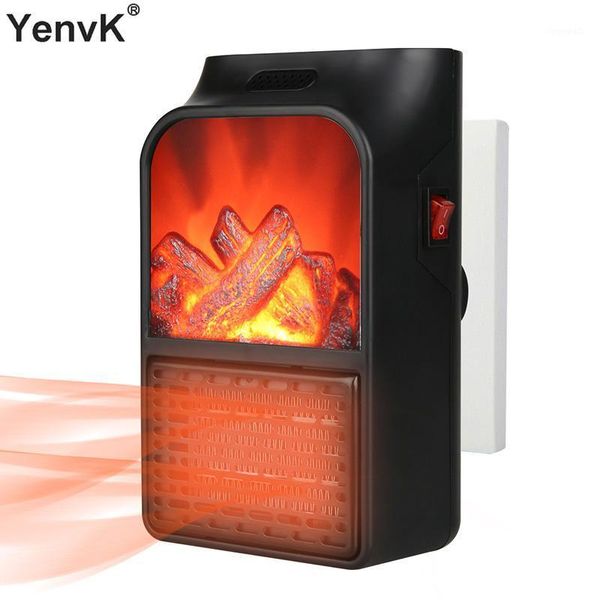

1000w flame heater plug-in wall space heater electric mini warm fan adjustable temperature blower radiator hand heating for room1
