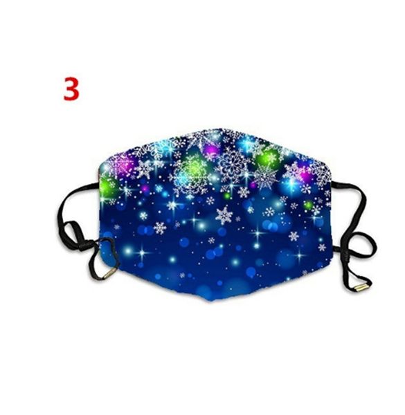 

2020 christmas fashion face mask snowflake print xmas face masks anti dust christmas mouth cover washable reusable cotton face masks