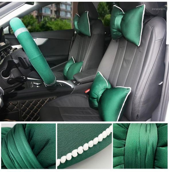 

pillows for car seats hearest / lumbar support for cars front seats decorative green /pink / black women auto accessories1