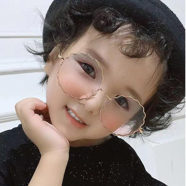 

2020 kids sunglasses fashion metal frame flower round sunglasses uv400 eyewear for boys girls baby children sun glasses oculos1, Blue