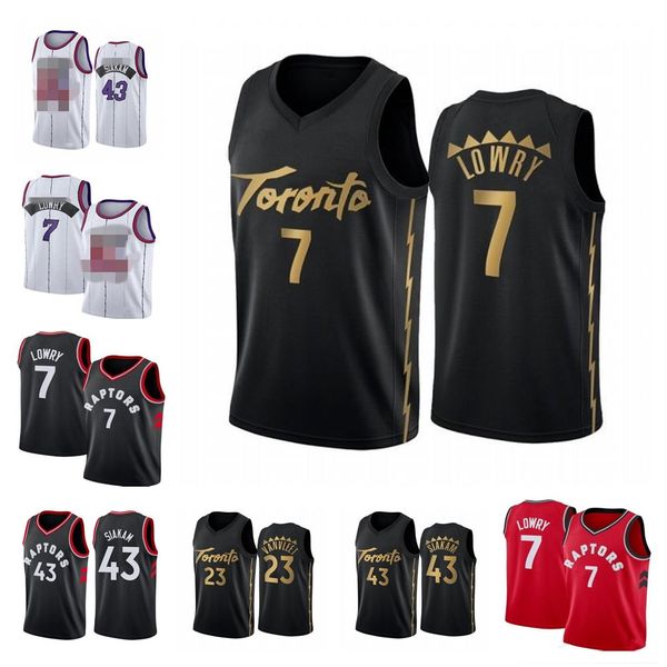 

ncaa kyle men 7 lowry pascal 43 siakam fred 23 vanvleet basketball jerseys sitiched tracy 1 mcgrady vince 15 carter retro shirt, Black;red
