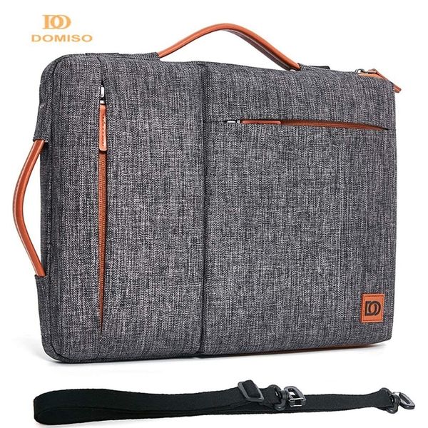 

domiso multi-use strap lapsleeve bag with handle for 10" 13" 14" 15.6" 17" inch lapshockproof computer notebook bag