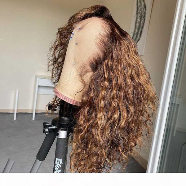 

13x4 t1b 27 ombre curly lace front human hair wigs for women short bob wig remy brazilian wig pre plucked lace front, Black;brown