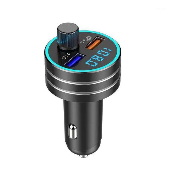 

car bluetooth 5.0 dual usb qc 3.0 fast charger mp3 bluetooth audio player fm transmitter hands car kit auto accessories1