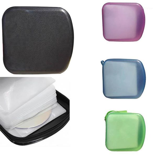 

storage bags 40 pockets disc cd dvd bag organizer portable case carrying holder box carry pouch with zipper1