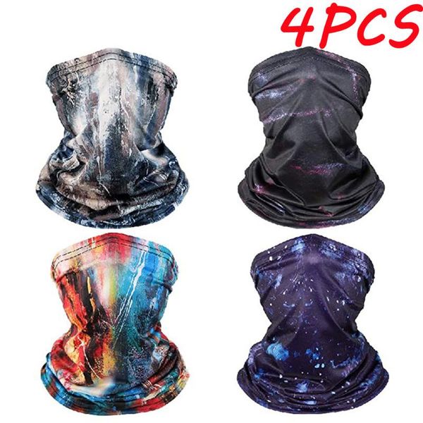

2020 polyester bandana magic neckerchief men's scarf snood for women versatility caps cycling elastic snood scrunchie face cover, Blue;gray