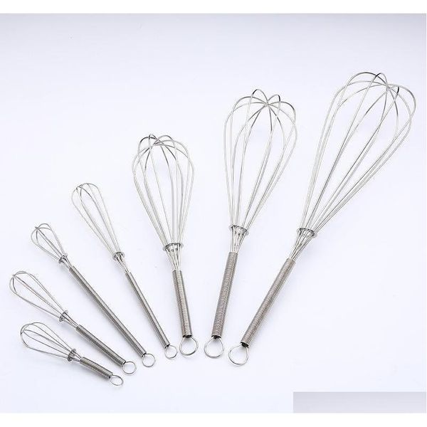 

wholesale 5 inch kitchen egg frother milk beater blender 5 sizes stainless steel whisk mixer egg beater kitchen s jlldbt xhhair