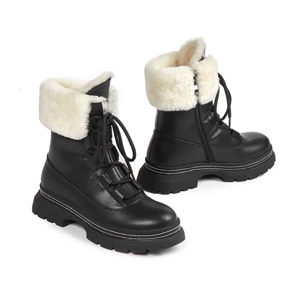 

cow 2021 russian + lambswool stuffed classic artisanal winter boots gvcp, Black